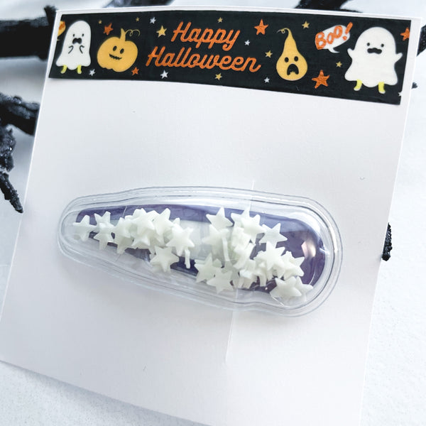 Glow In The Dark Stars Shaker Snap Clip