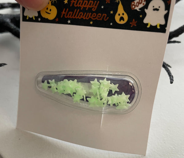 Glow In The Dark Stars Shaker Snap Clip