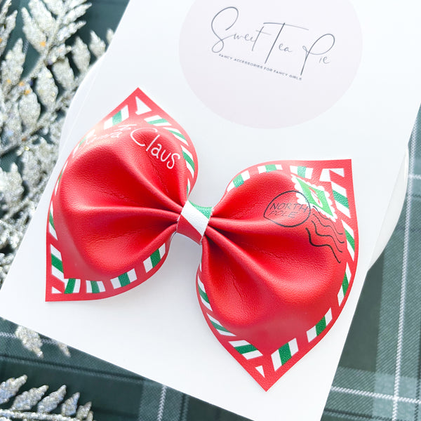 Santa Letter Hair Bow