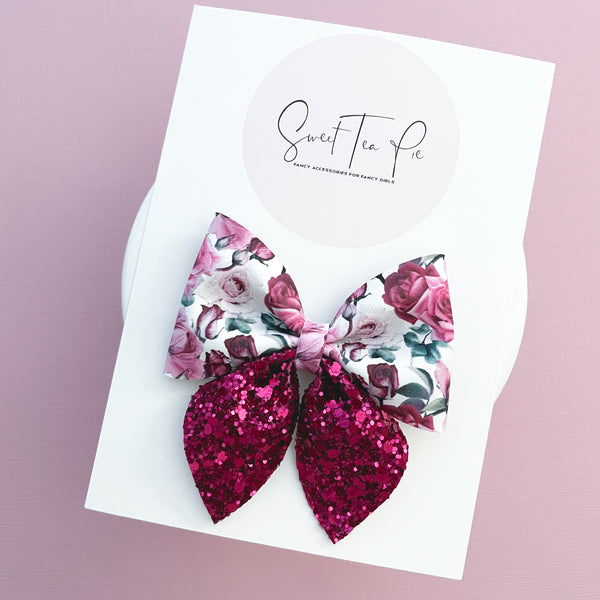 Love Roses Sailor Hair Bow