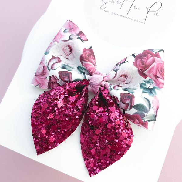 Love Roses Sailor Hair Bow