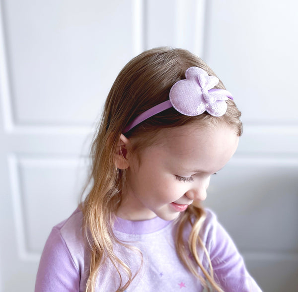 Pink Minnie Sequin Headband