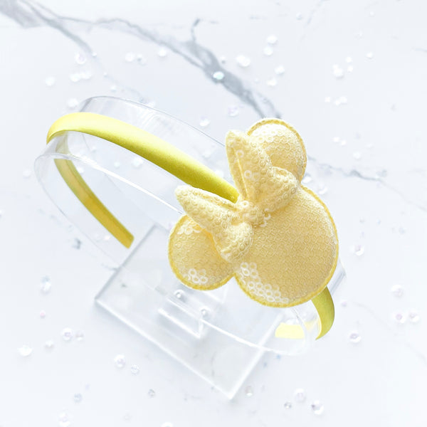 Yellow Minnie Sequin Headband