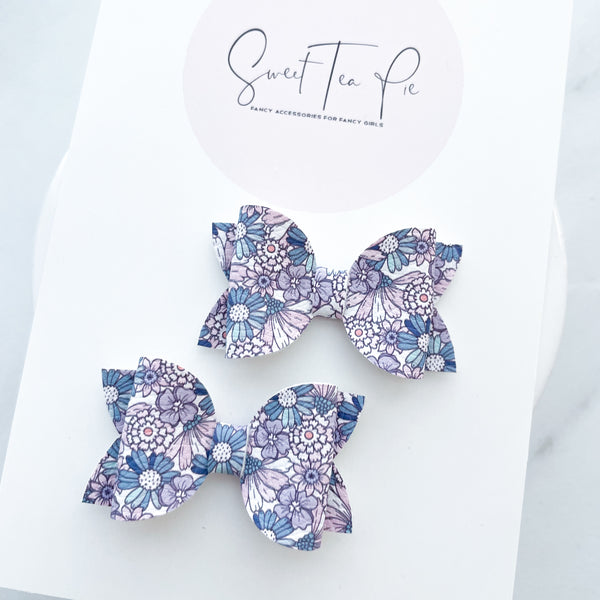 Flower Bouquet Pigtail Hair Bows