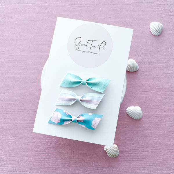 Baby Bow Set of 3 - Coastal Cutie