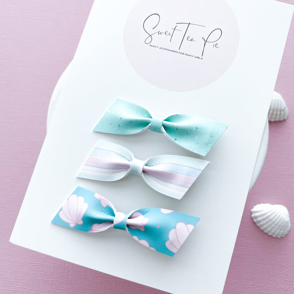 Baby Bow Set of 3 - Coastal Cutie