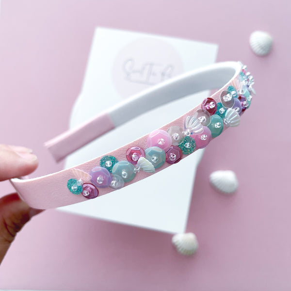 Coastal Cutie Sequin Glitter Headband