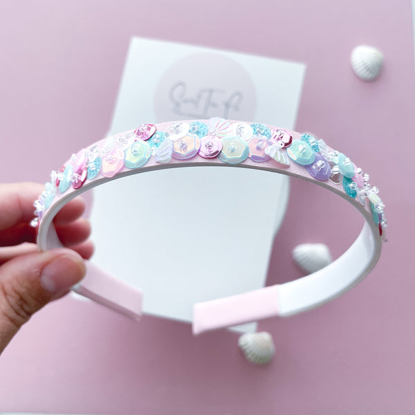 Coastal Cutie Sequin Glitter Headband