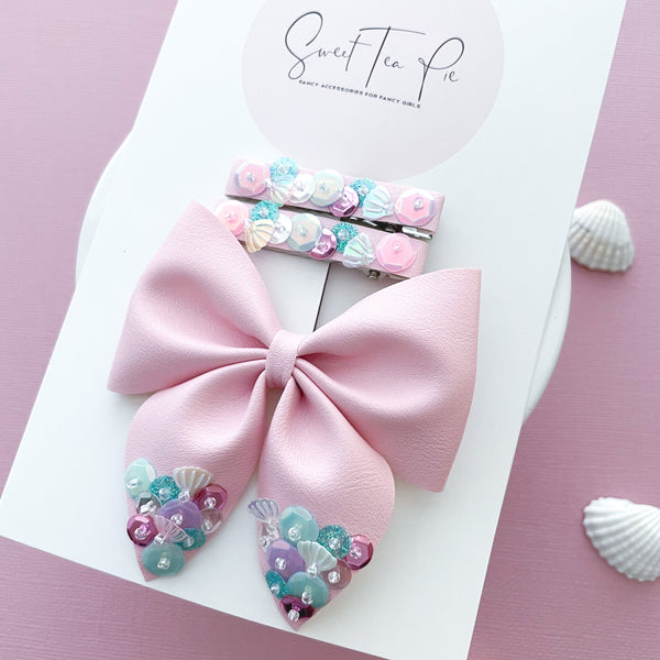 Coastal Cutie Sequin Dripped Sailor