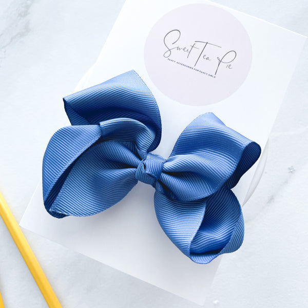 Cornflower Ribbon Boutique Hair Bow