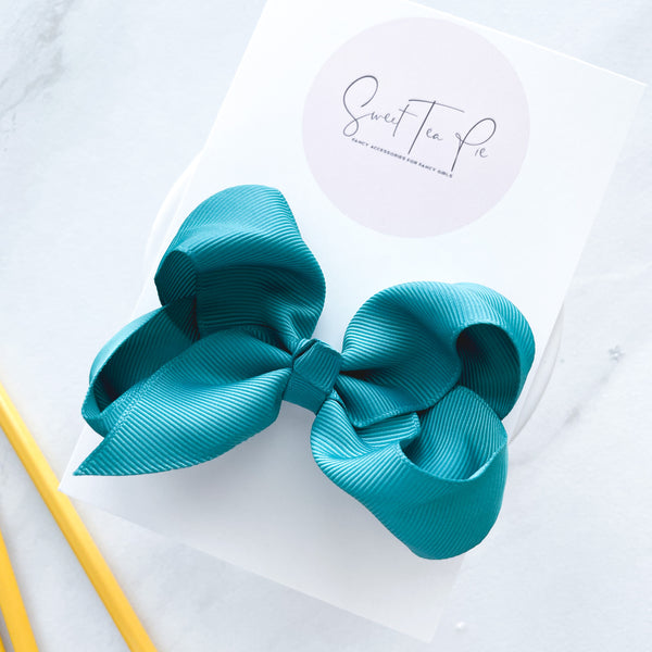Ocean Ribbon Boutique Hair Bow