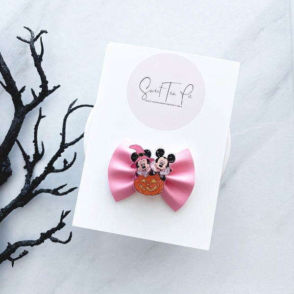 Pumpkin Mouse Glam Mini Bow