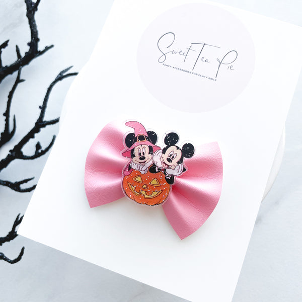 Pumpkin Mouse Glam Mini Bow