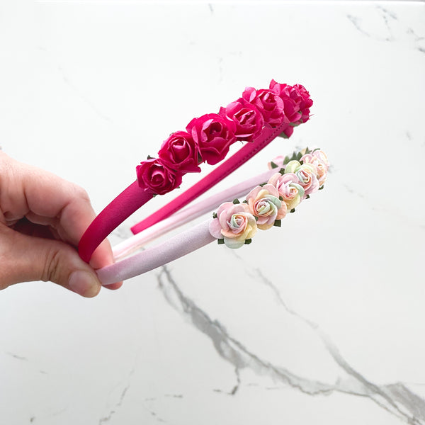 Rich Pink Flower Headband
