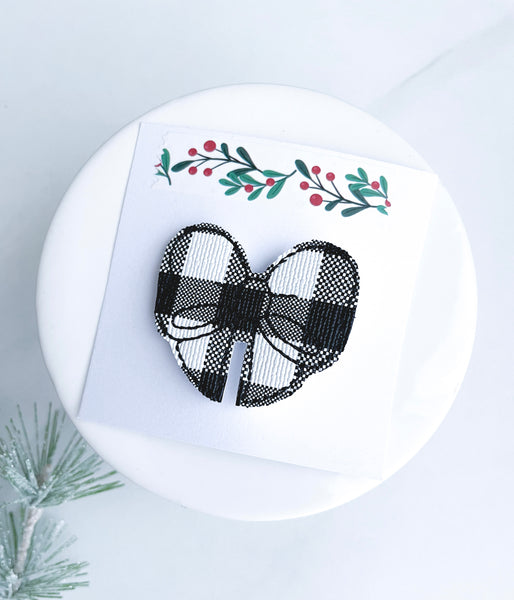 Buffalo Plaid Glam Clip