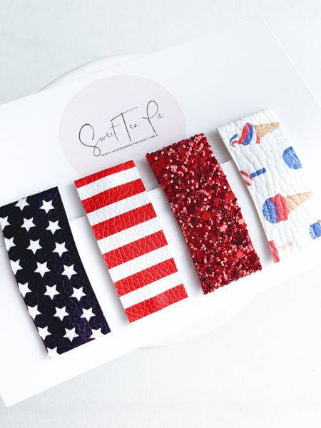 USA Ice Cream Snap Clip - Set of 4
