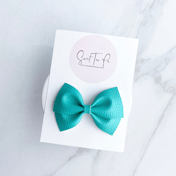 Lagoon Blue Modern Lu Hair Bow