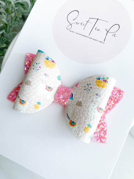 Llama Llama Single Loop Hair Bow