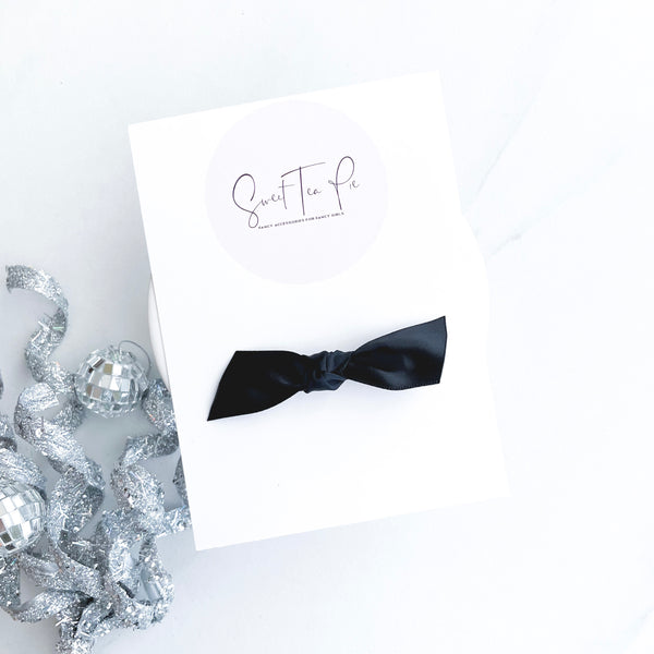 Midnight Petite Knot Bow