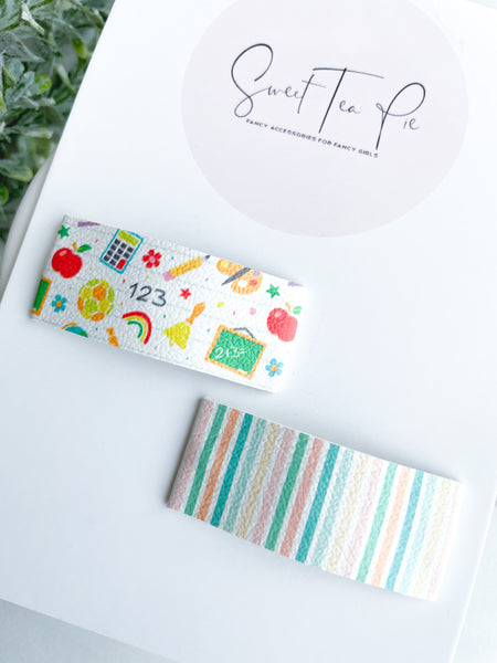 Back to School Snap Clip - Set of 2