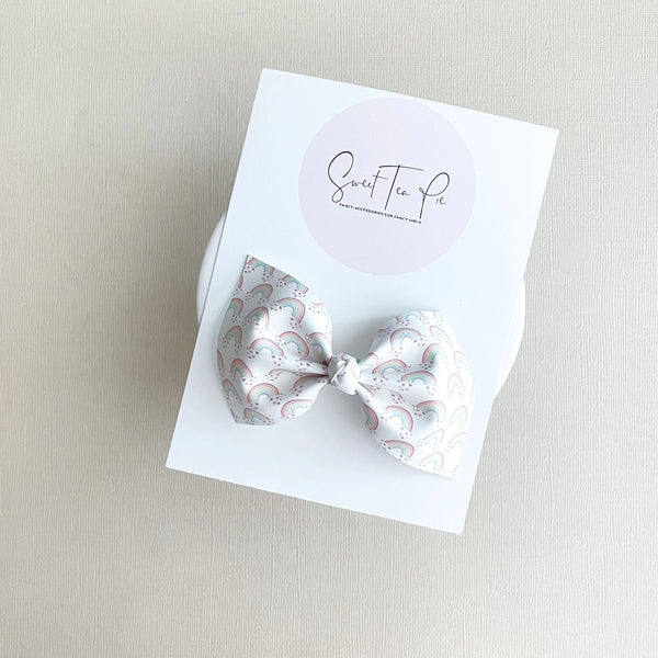 Rainbows Knot Hair Bow