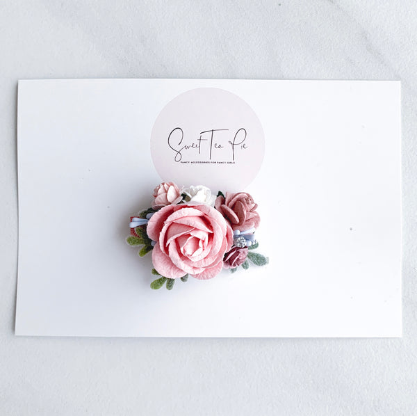 Tea Party Floral Hair Clip