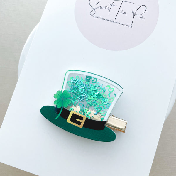 Lucky Leprechaun Shaker Glam Clip