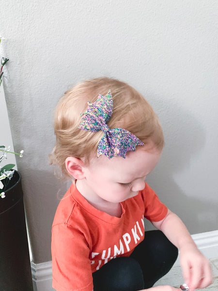 Amethyst Batty Hair Clip