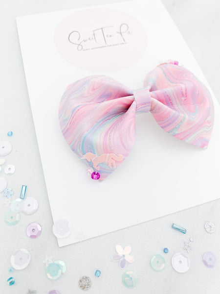 Unicorn Magic Sequin Hair Bow