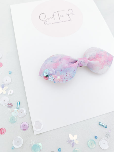 Just Like Magic Petite Sequin Hair Bow - #1