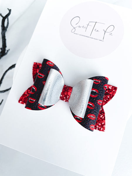 Vampire Double Loop Hair Bow