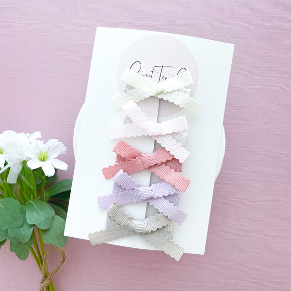 Spring Collection Baby Bow Set of 5