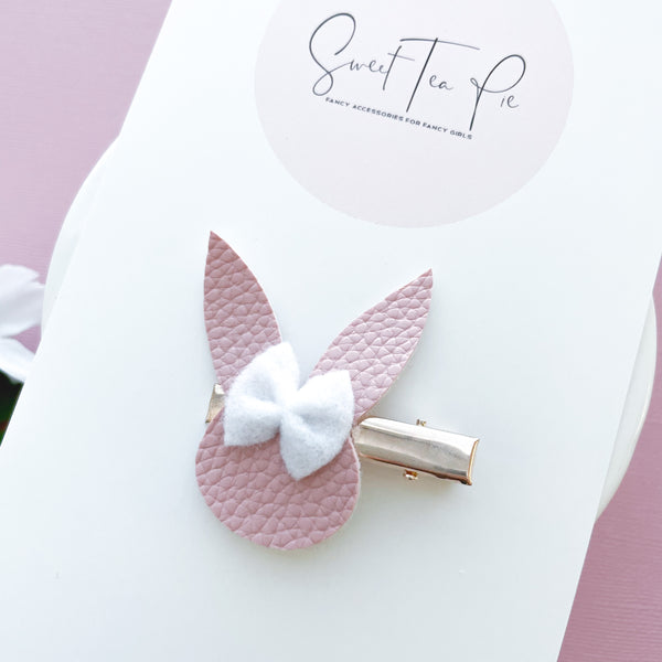 Quartz Pink Bunny Glam Clip