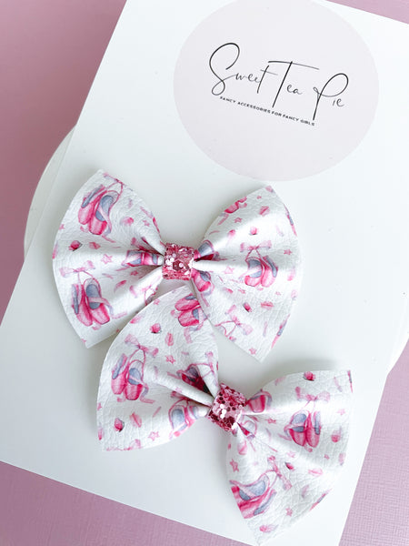 Ballet Pigtail Hair Bows