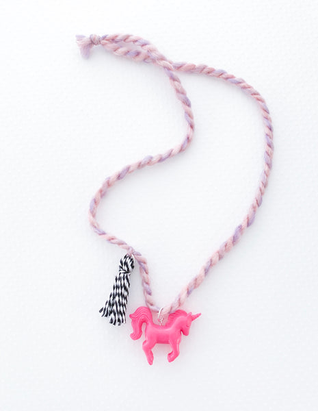 BLUE Unicorn Necklace