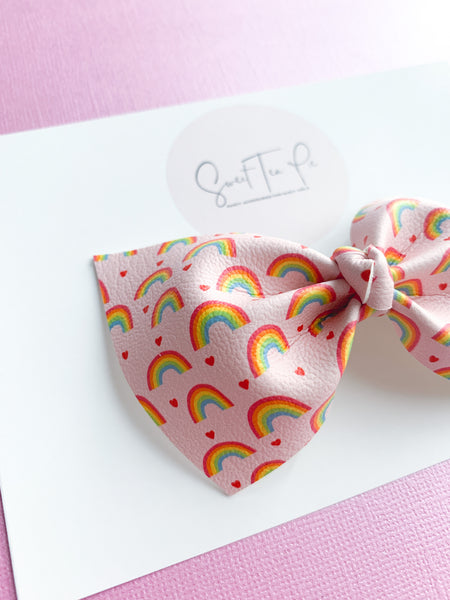 Cheer Bear Knot Hair Bow