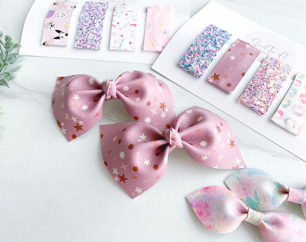 Summer Stars Knot Hair Bow